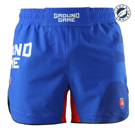 MMA lehké kraťasy Slovensko Ground Game modrá