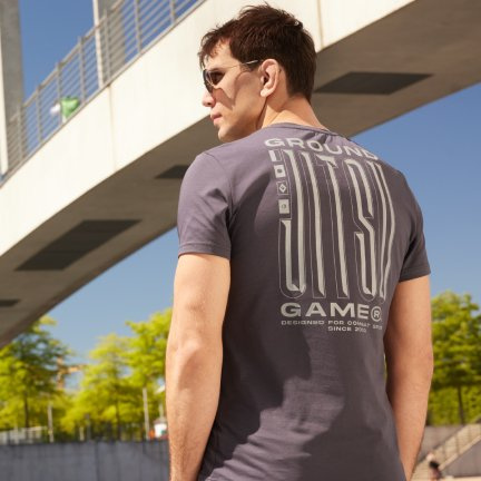 Pánské tričko Jitsu Ground Game antracitová