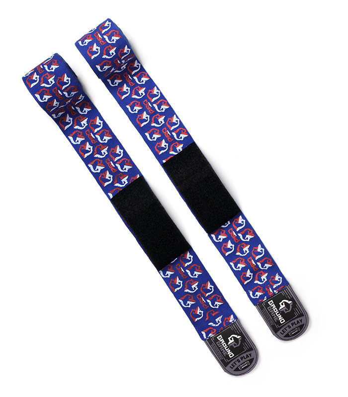 Boxerské bandáže 4 m Logo Ground Game modrá