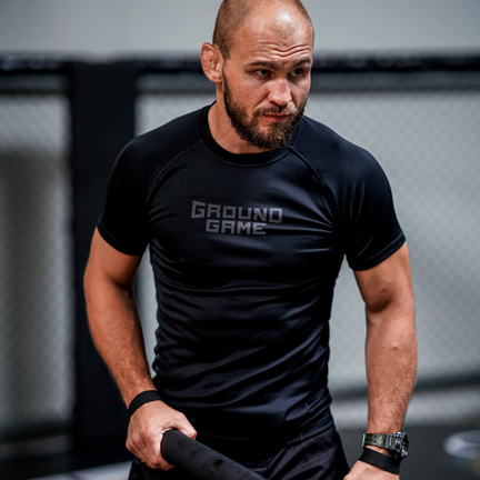 Rashguard krátký rukáv Athletic Shadow Black Ground Game