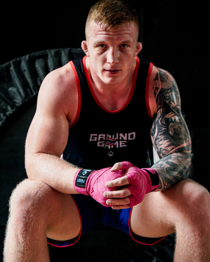 Boxerské bandáže 4 m Neon Ground Game růžová