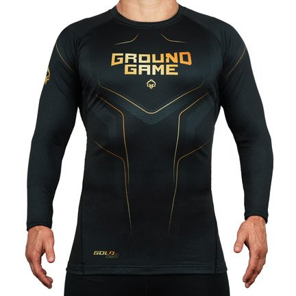 Pánský rashguard dlouhý rukáv Gold 2.0 Ground Game černá