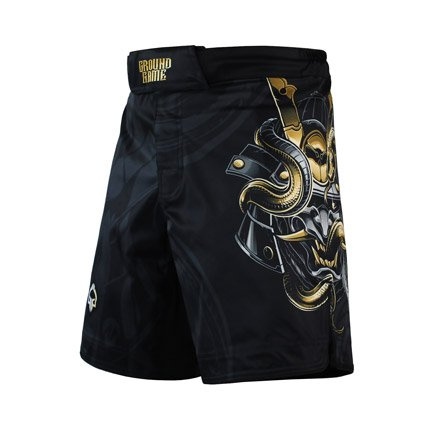MMA kraťasy Oni Samurai Ground Game černá