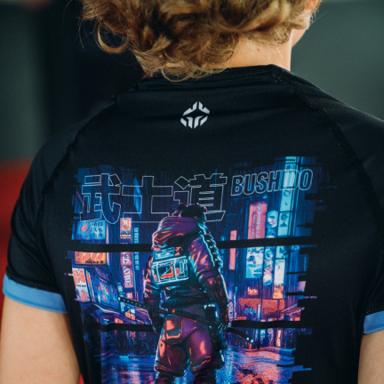 Dětský rashguard Cyber Samurai krátký rukáv Ground Game