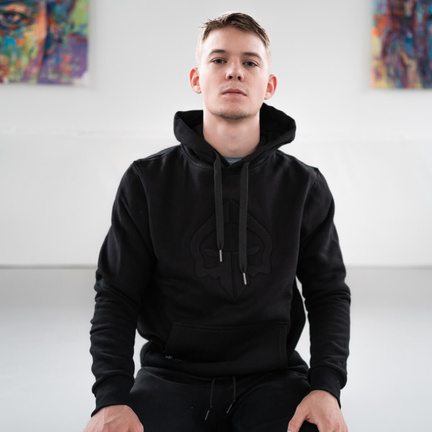 Pánská mikina s kapucí Shadow Ground Game černá