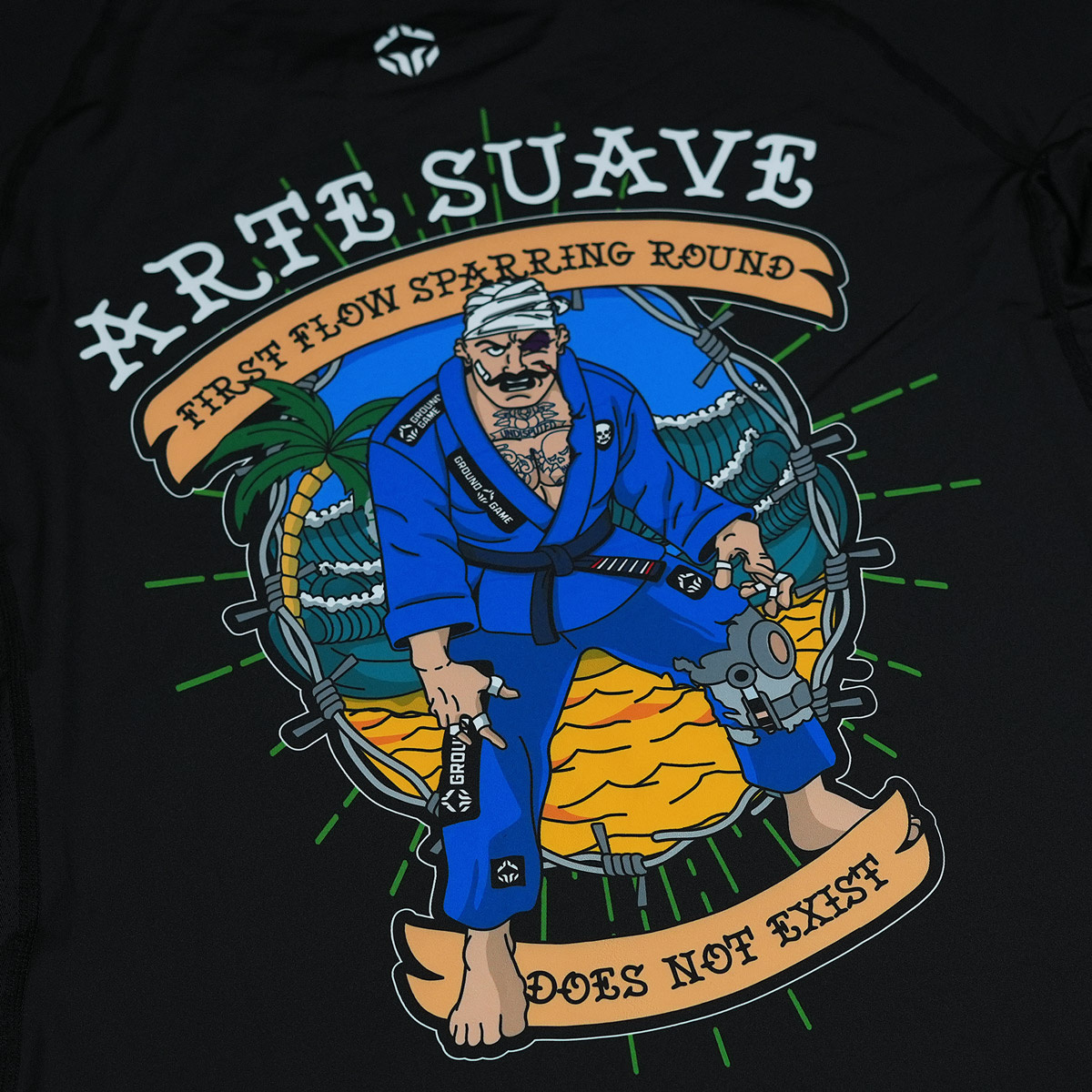 Rashguard Injury Collector dlouhý rukáv Ground Game